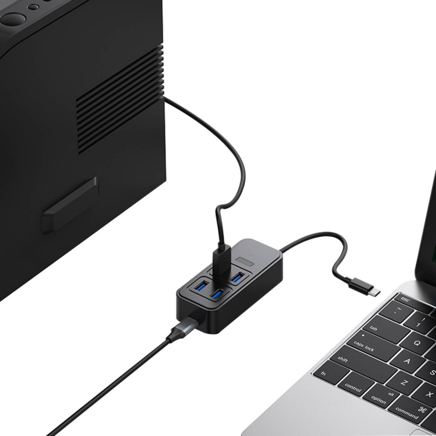 5 in 1 Type-C USB 3.0 Hub 8