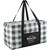 Buffalo Plaid Utility Tote 16