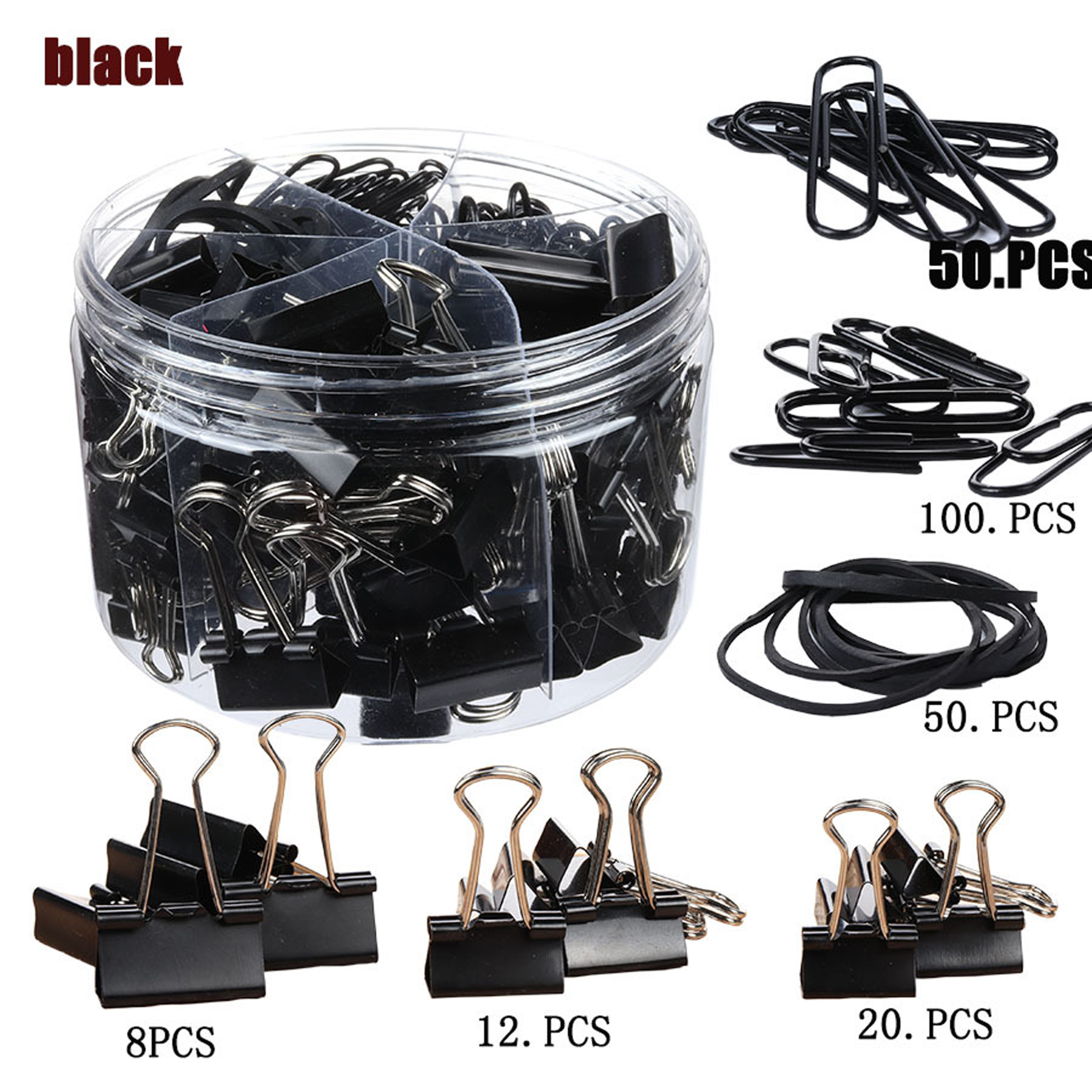 240pcs Colorful Paper Clips Set for Office 4