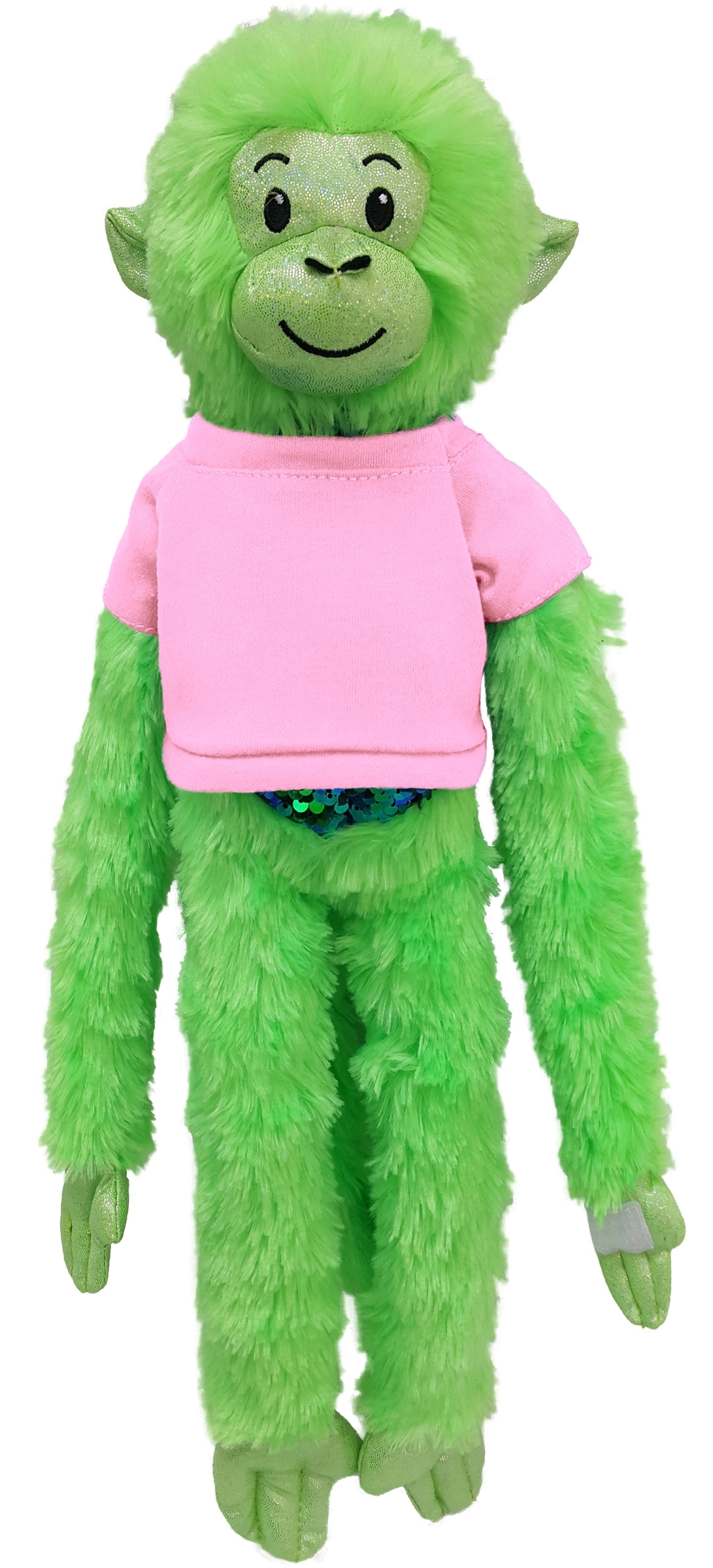 21" Green Spider Monkey with Sequins 6