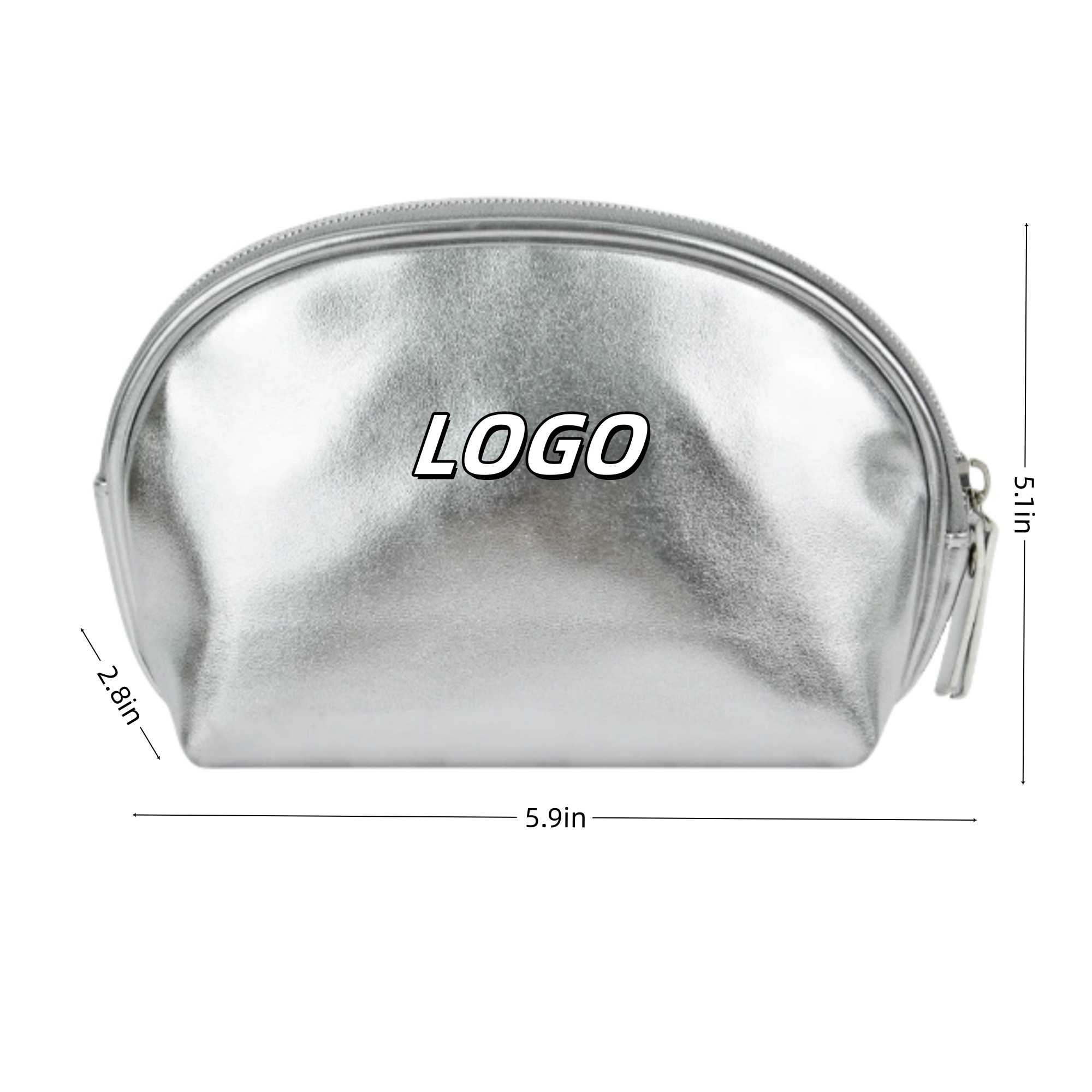 Pu Leather Shell Cosmetic Bag MOQ 50pcs 5