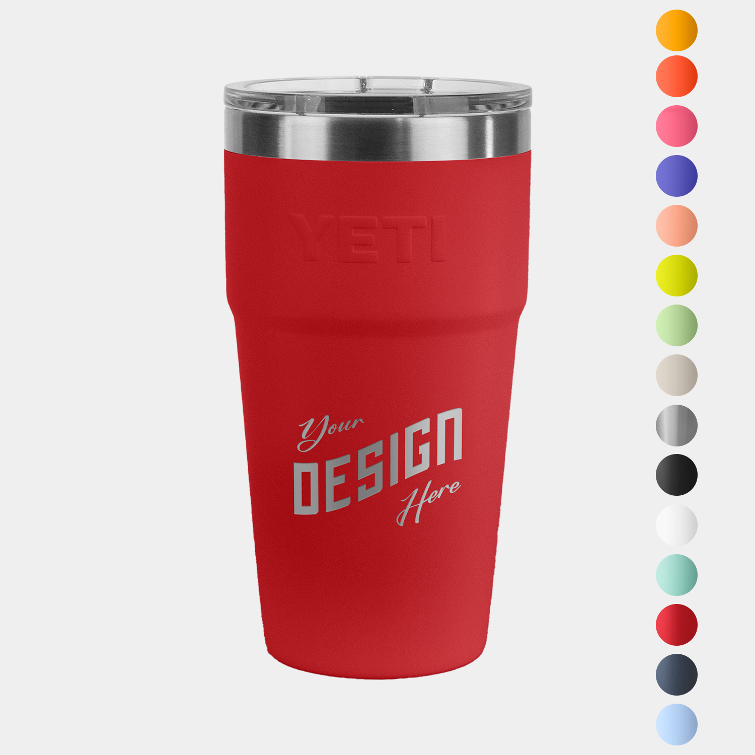 20 Oz YETI® Rambler Stainless Steel Insulated Stackable Cup w/ Lid 1