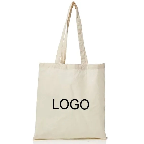 5 oz Natural Cotton Canvas Tote Bag 2