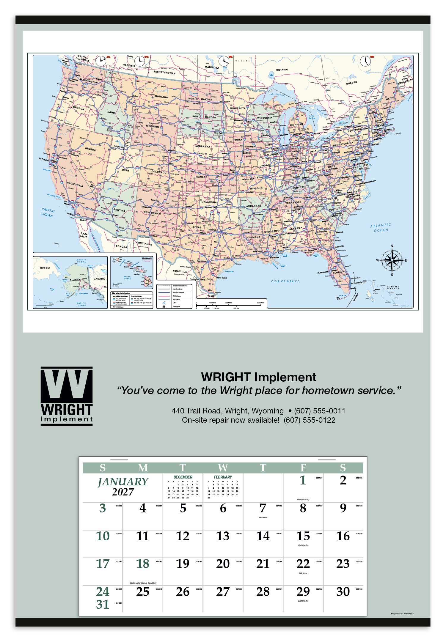 Triumph® Calendars Jumbo Hanger (12-Month) Calendar 60