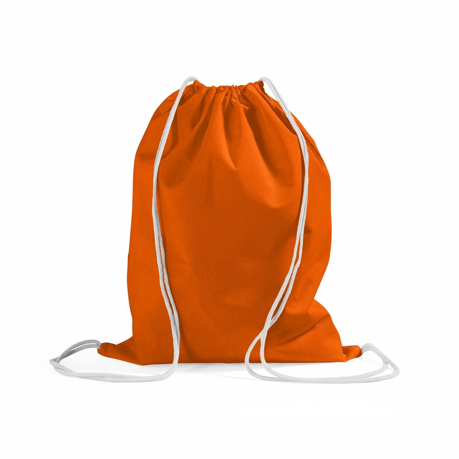 Colored Cotton Sports Pack, custom drawstring bag with logo imprint 16