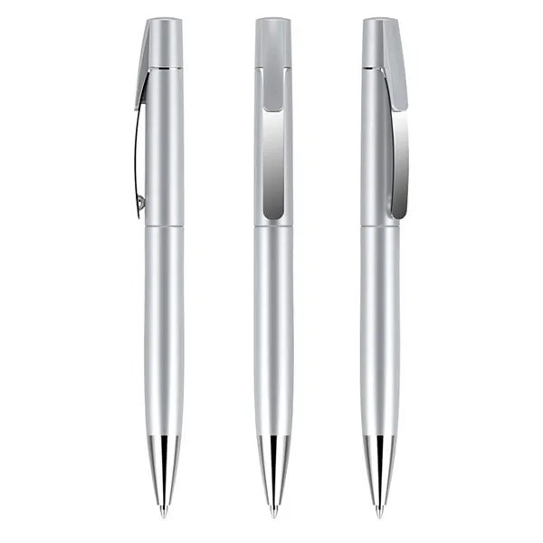 Plastic Ballpoint pen with metal clip 5