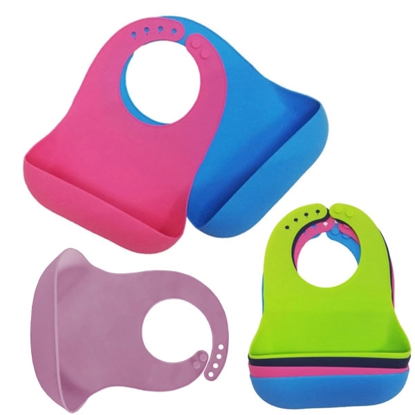 Waterproof Silicone Baby Bibs 2