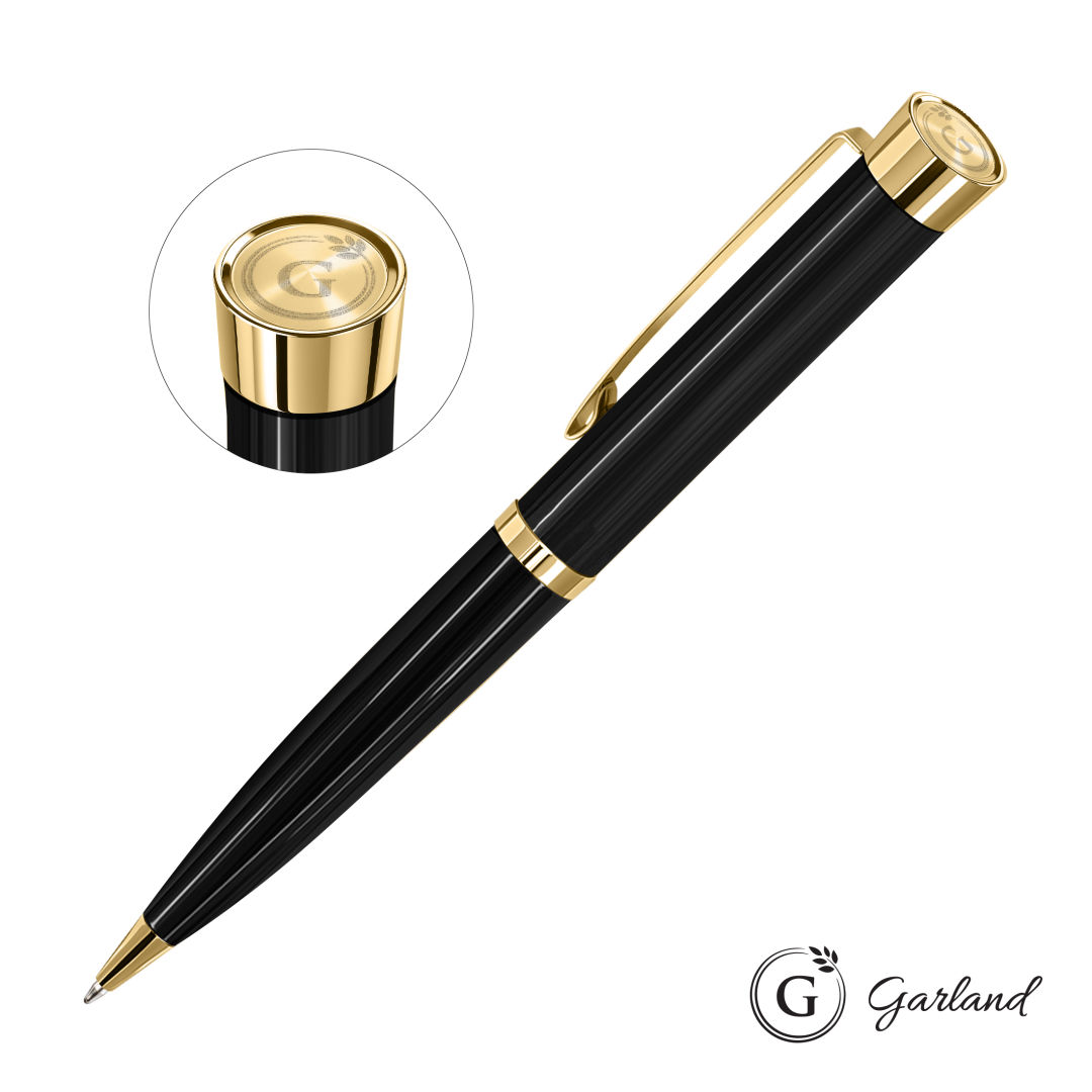Garland® Executive Color Emblem Ballpoint Pen - Gold 8