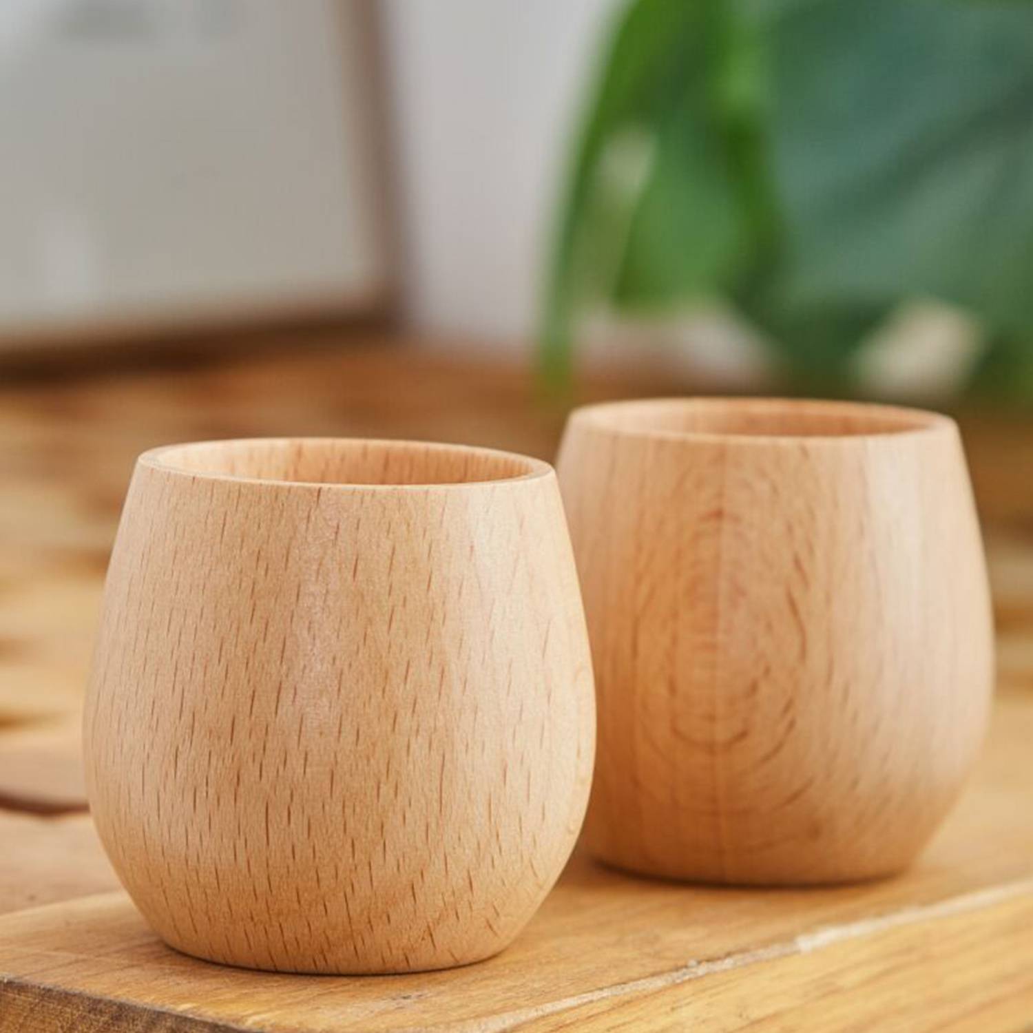 7 Oz Wooden Water Glasses 2