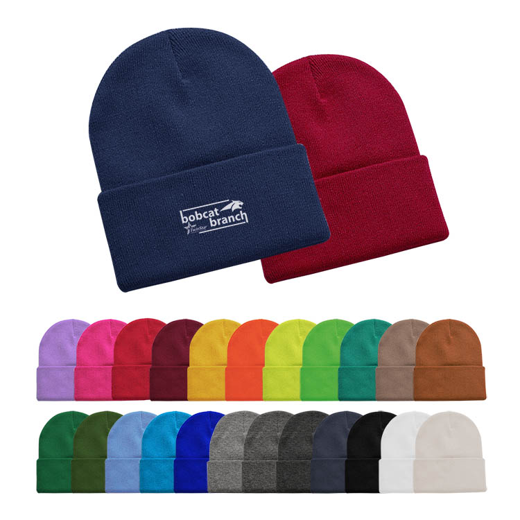 Free Shipping 12" Acrylic Knit Beanie 9