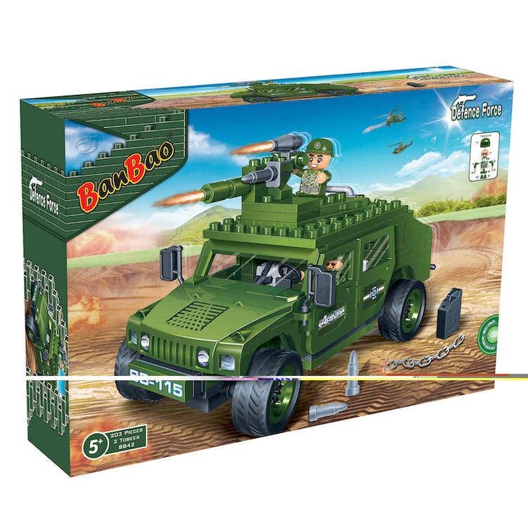 Hum Vee Block Sets - 202 Pieces 2