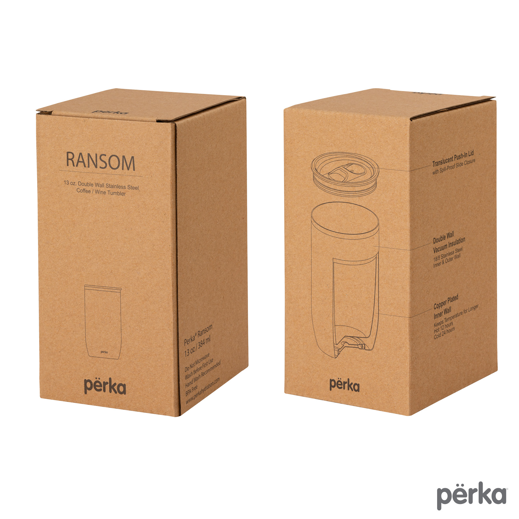 Perka® Ransom 13 oz. Double Wall, Stainless Steel Tumbler 3