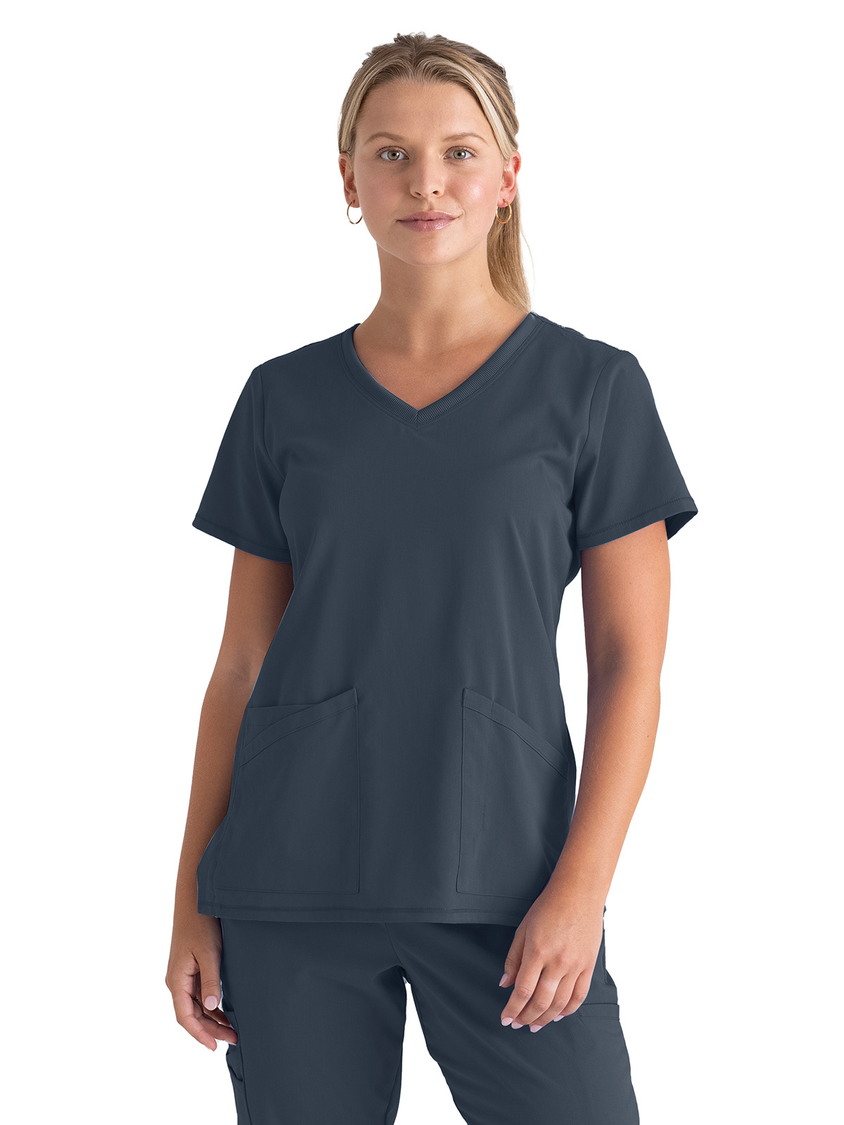 Grey's Anatomy Spandex Stretch - Women's Three-Pocket V-Neck Serena Scrub Top 3