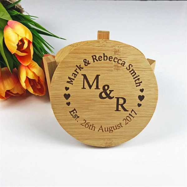 Round Bamboo Coasters 3