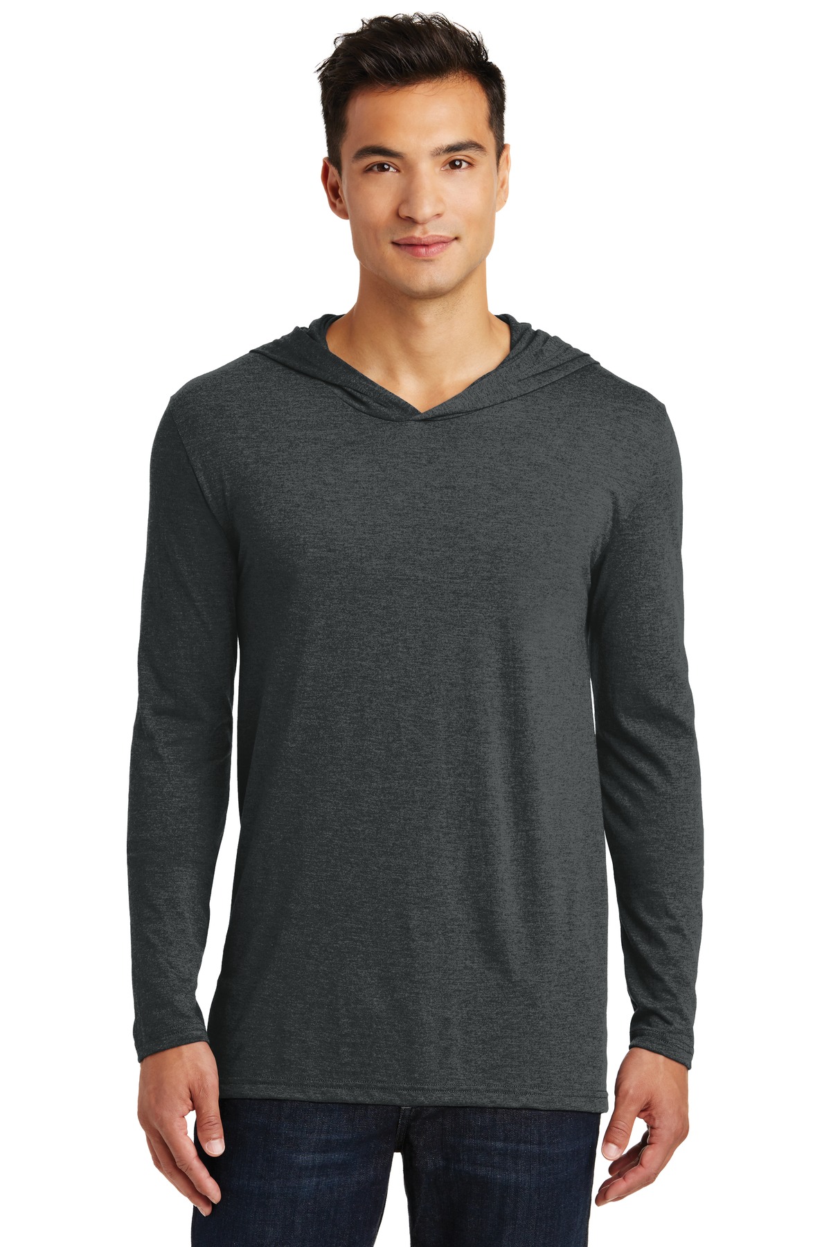 District Perfect Tri Long Sleeve Hoodie. DM139, custom hoodie or sweatshirt with logo imprint 54