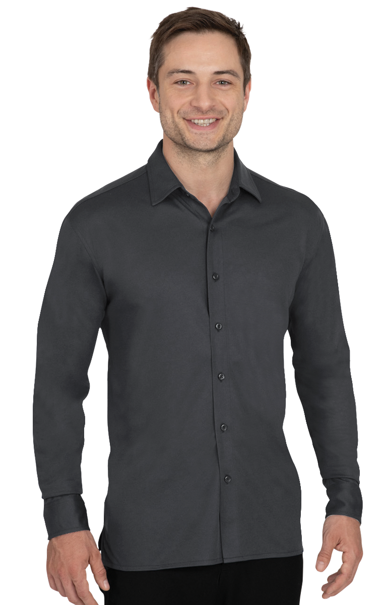 Men's Knit Stretch Woven Shirt 5