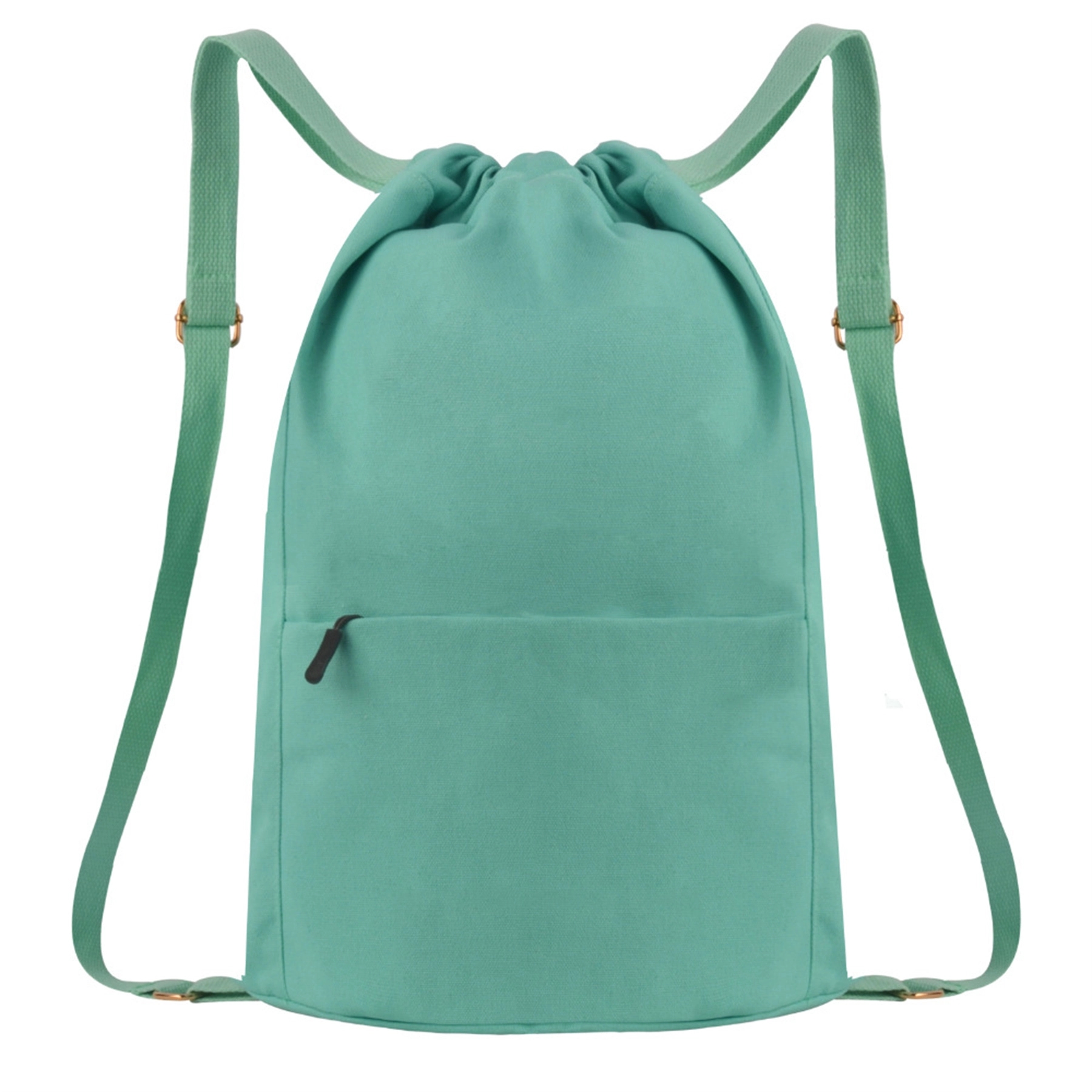 Canvas backpacks with Adjustable Strap&Zipper Pocket 8