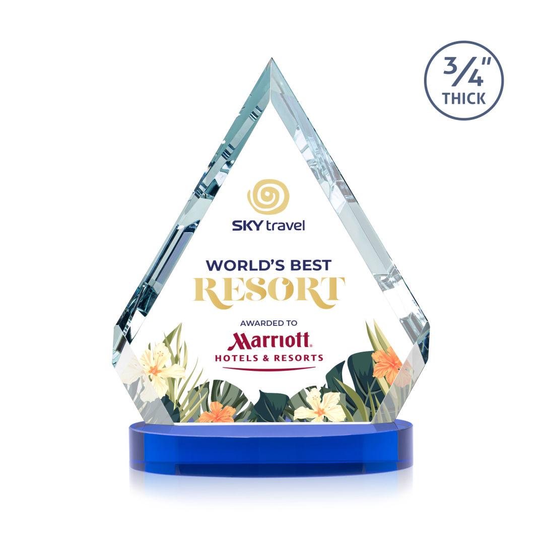 Apex VividPrint™ Award on Alberton Base - Blue 2
