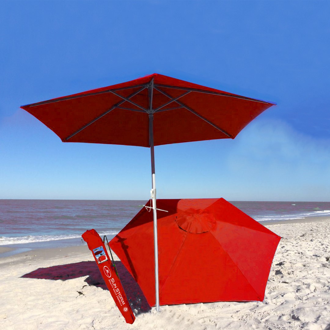 Deluxe Vented Beach Umbrella 7
