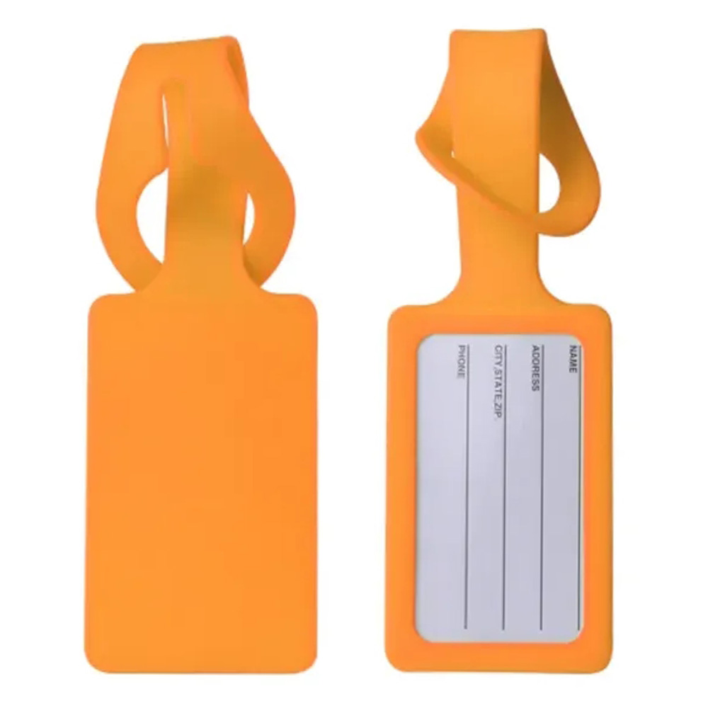 Rectangular Silicone Luggage Tag 5
