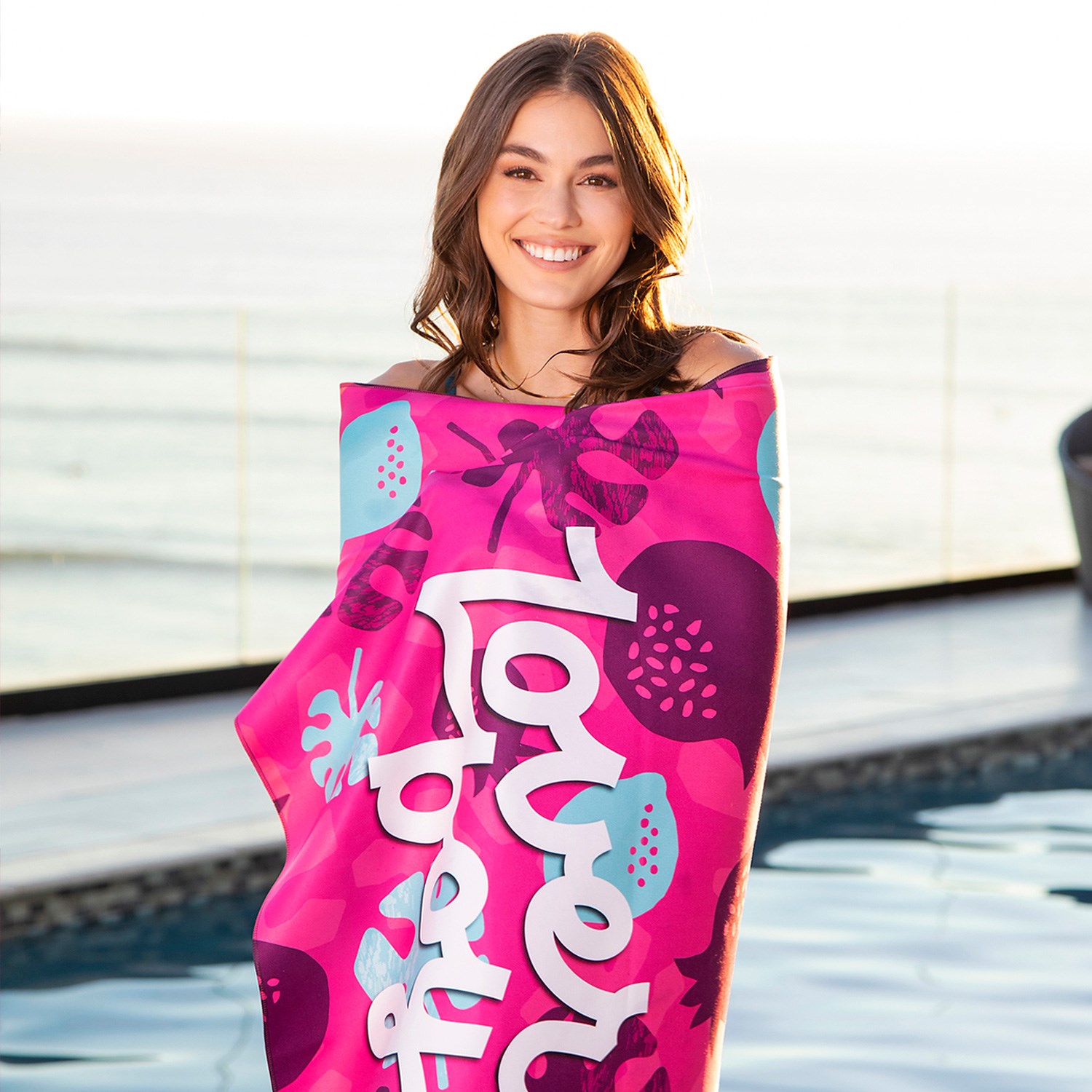 Sublimated Quick Dry Sand Proof Beach Towel