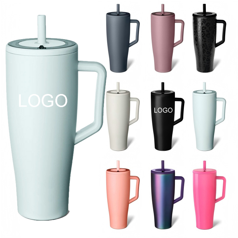 40 oz Leakproof Stainless Steel Tumbler W/ Lid & Straw 7