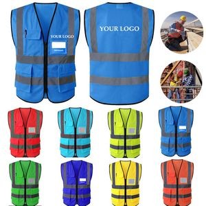 120gsm Mesh Polyester Construction Safety Reflective Vest 3