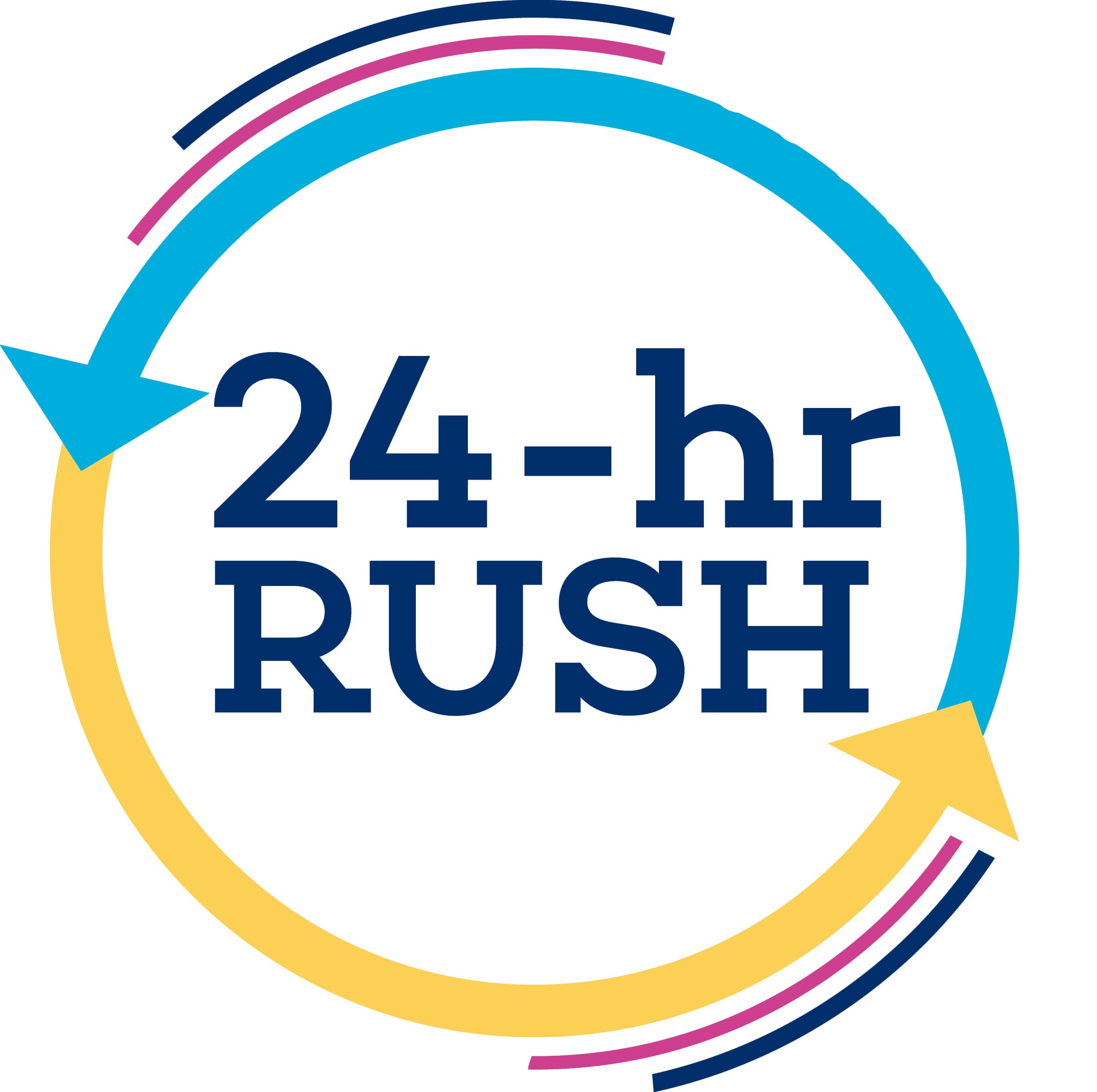 Rush 24 Hour Zoom 2 Straight Flag w/ Stand - 8ft Single Sided Graphic 4