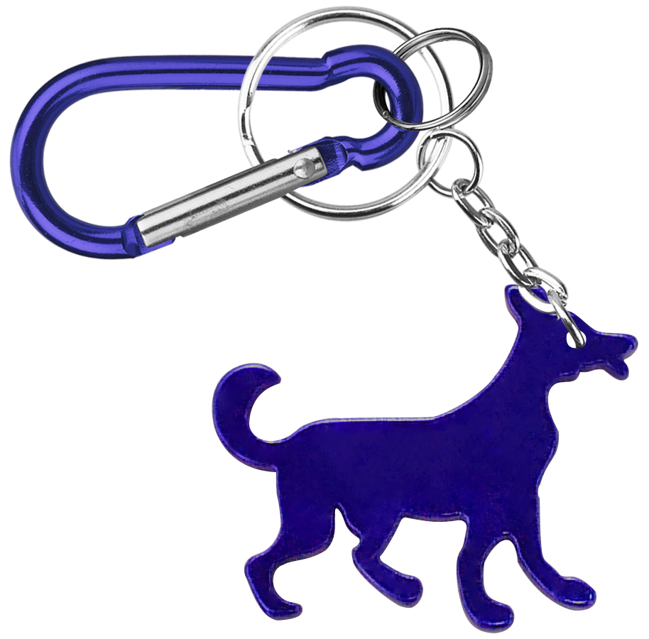 Dog shape bottle opener with key chain & Carabiner 2