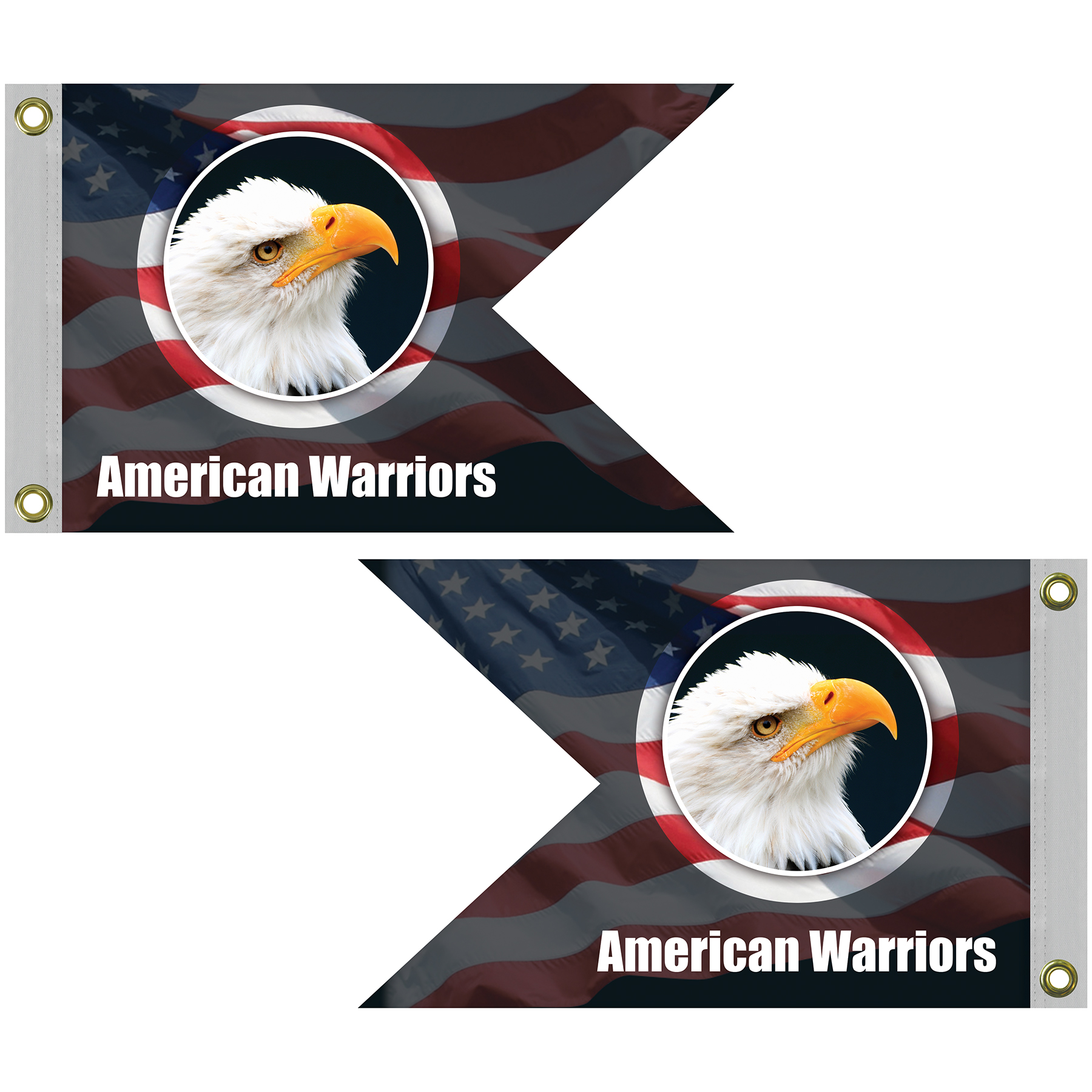 Double Sided Knitted Polyester Guidon Boat Flag (12"x18") 15
