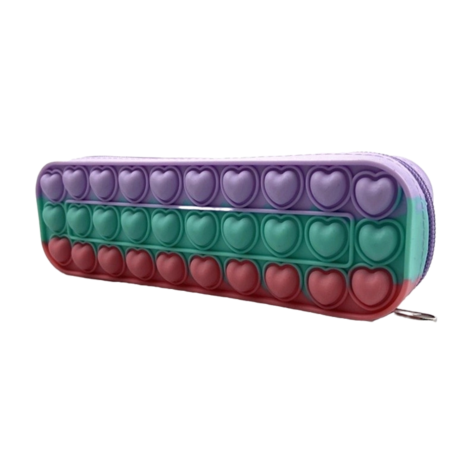 Large Capacity Silicone Bubble Decompression Pencil Case 4