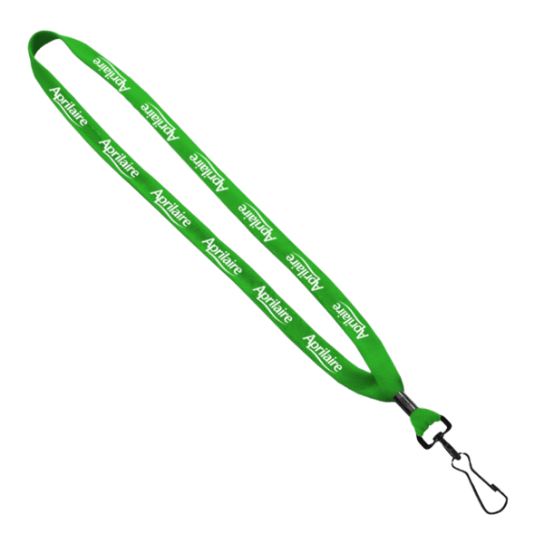 5/8" Polyester Shoelace Lanyard with Metal Crimp & Split-Ring 105