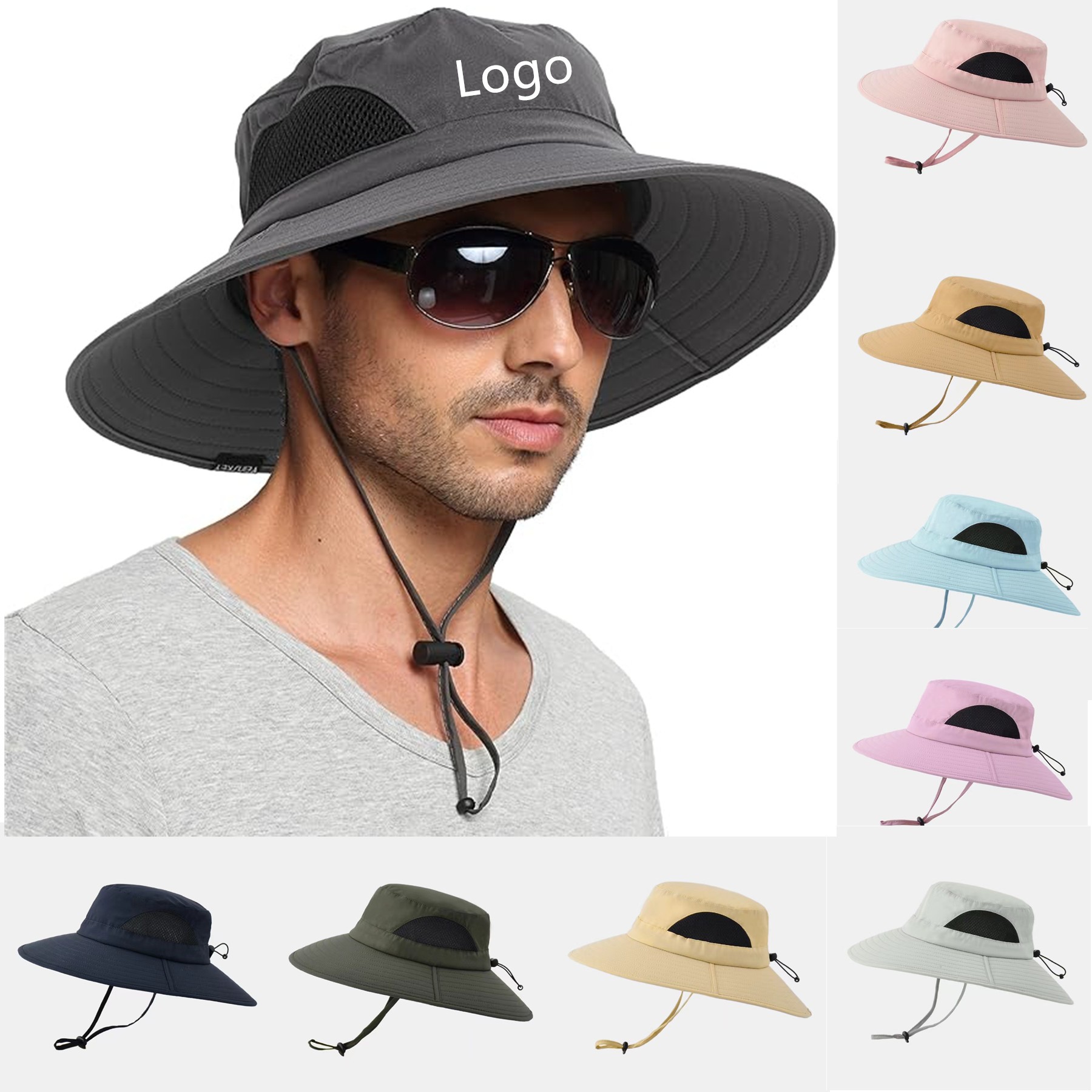 Waterproof Wide Brim Bucket Hat