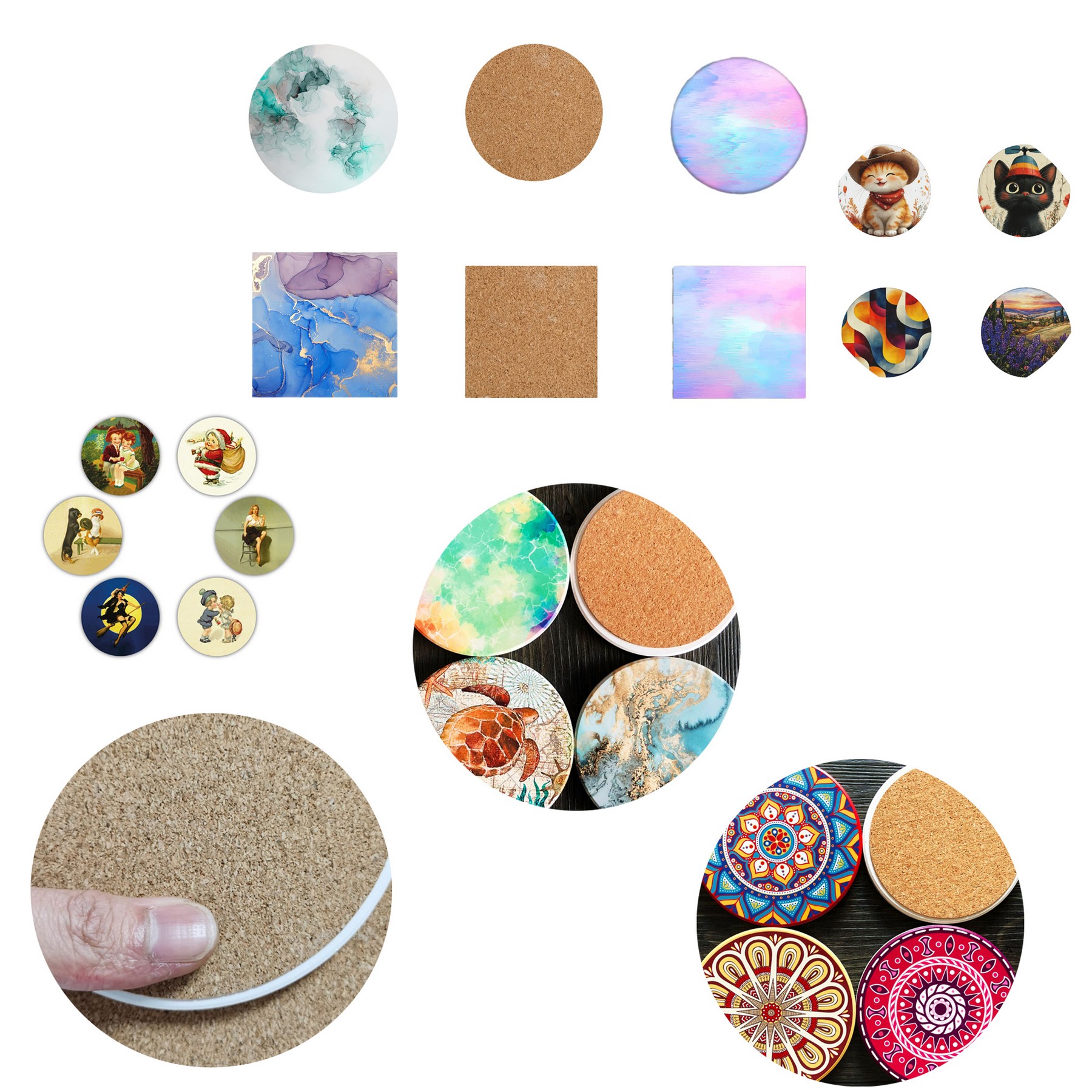 Ceramic Cork Coaster 4