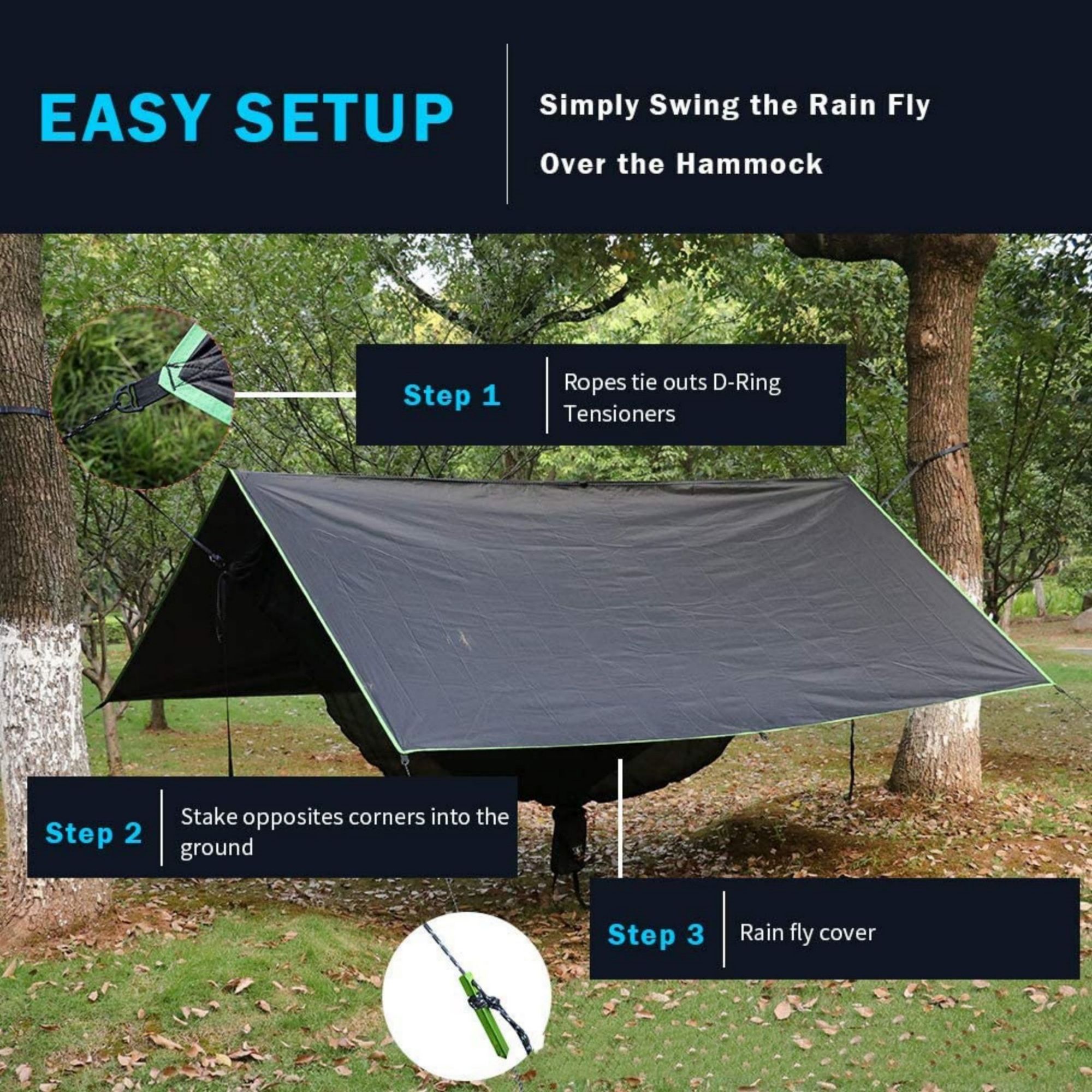 Lightweight And Compact Tent Tarp For Backpacking 3