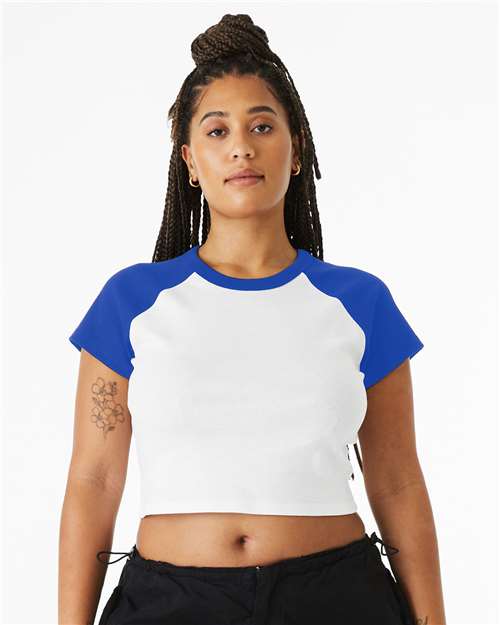 Women's Micro Rib Raglan Baby Tee - 1201 30