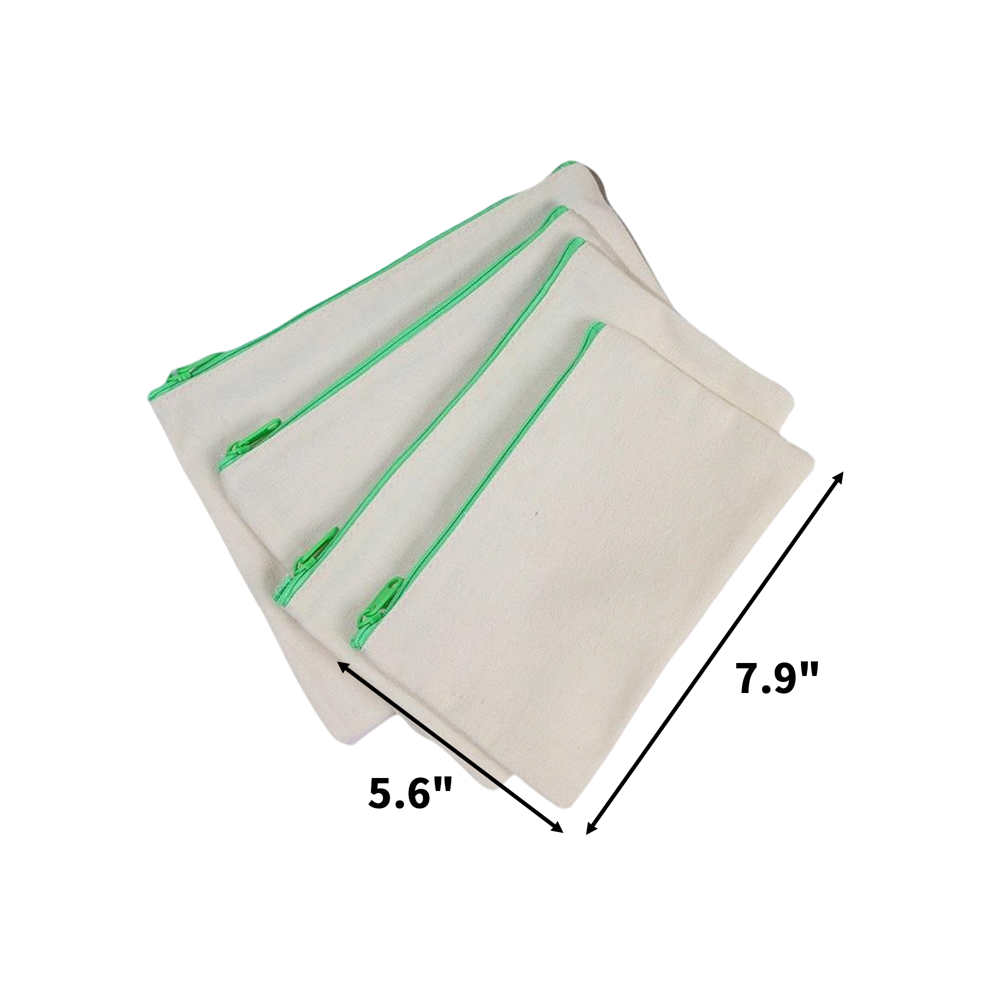 Canvas Zipper Stationery Pouch 8