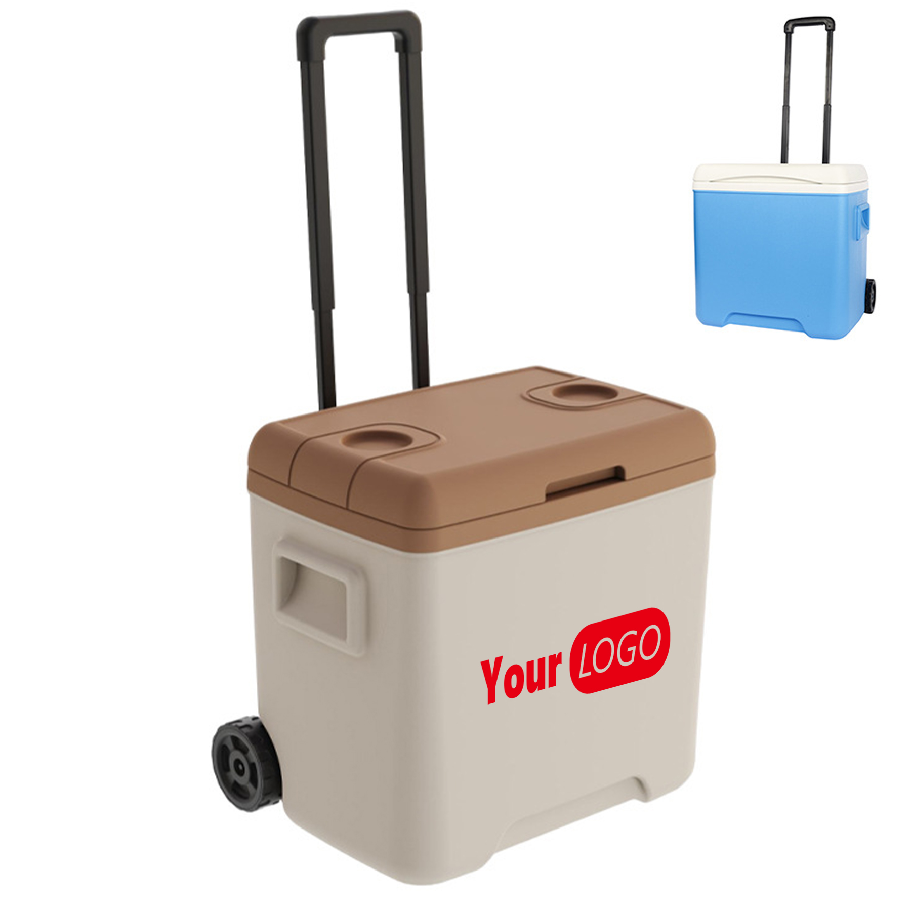 Multifunctional picnic insulation box with wheels 3