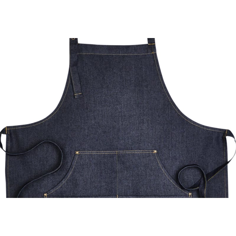 Artisan Collection By Reprime Unisex Jeans Stitch Denim Bib Apron 6