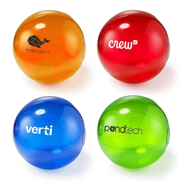 Clear inflatable beach ball 2