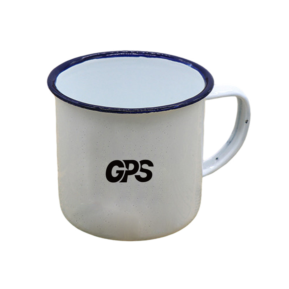 White Custom Enamel Mugs