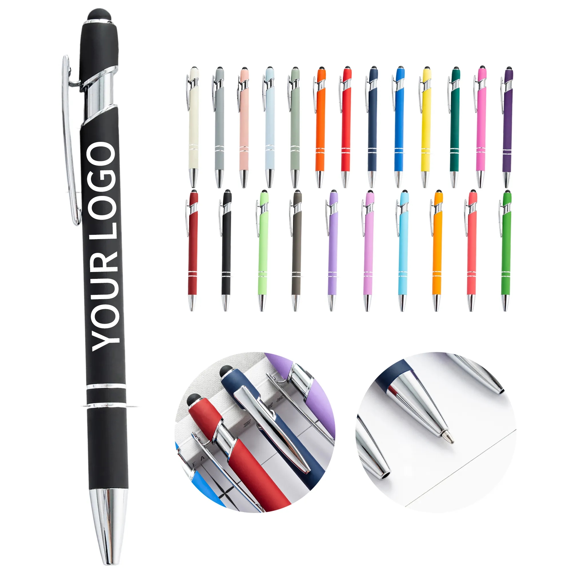 5.63 Inch Stylus Retractable Pen Practical for Offices 33