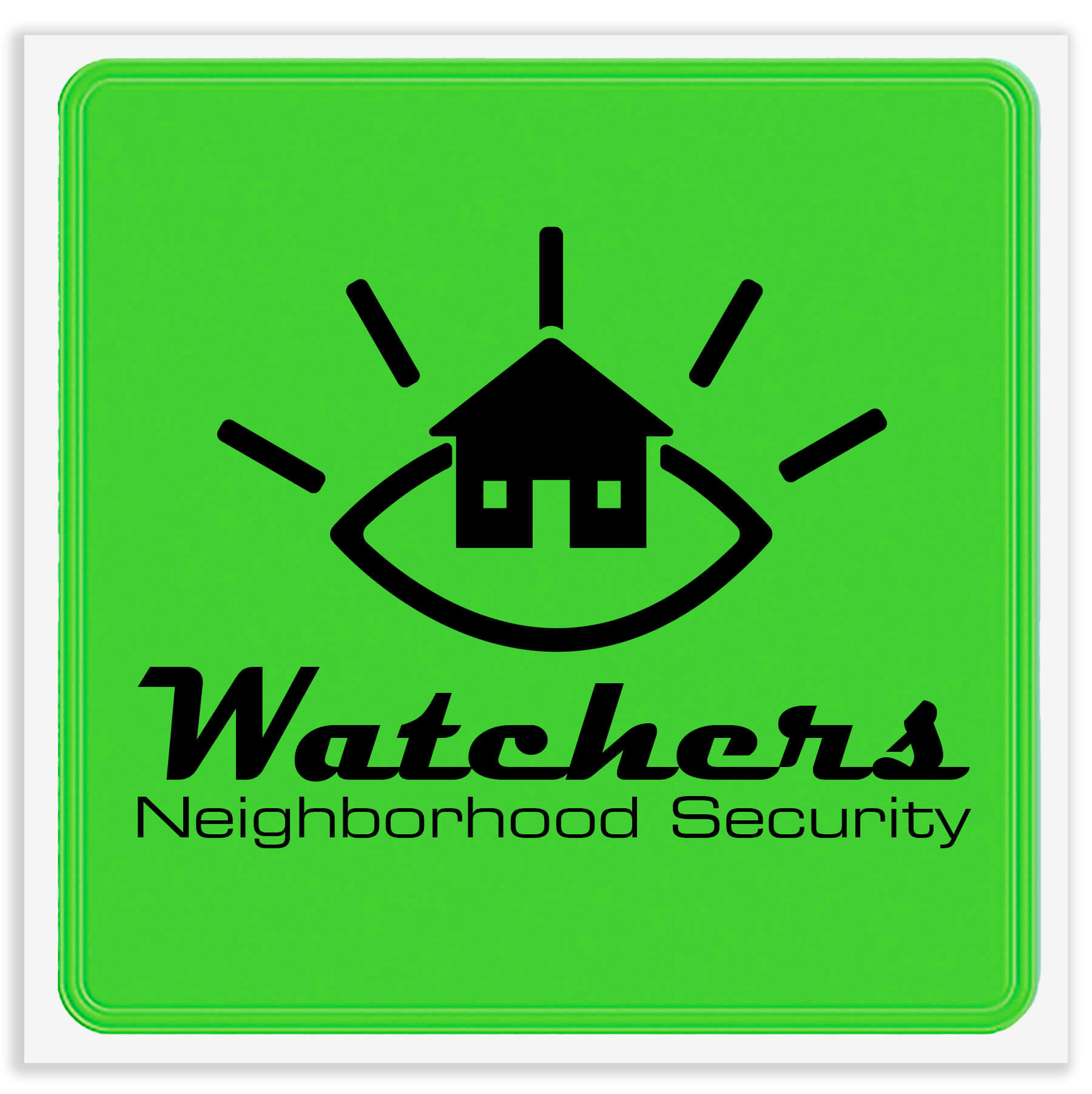 2" Square Reflective Sticker 28