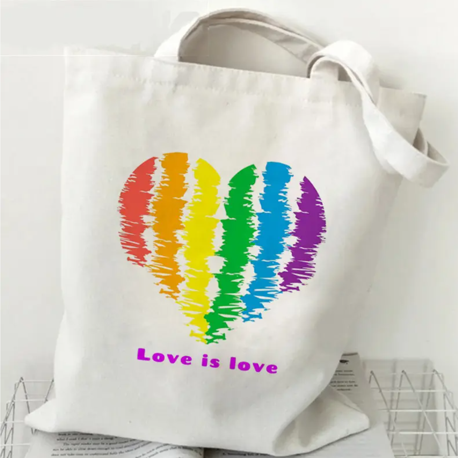 Custom high capacity Canvas Full-Color zipper Tote Bag, custom tote bag with logo imprint 4