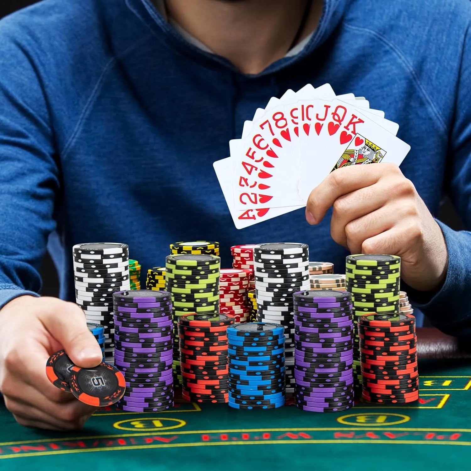 300 PCS 14 Gram Clay Poker Chips w/ Aluminum Case 3