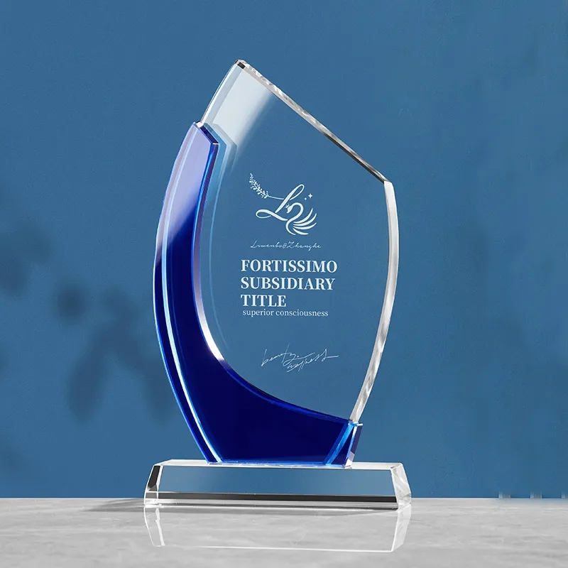 Clear and Blue Crystal Awards 4