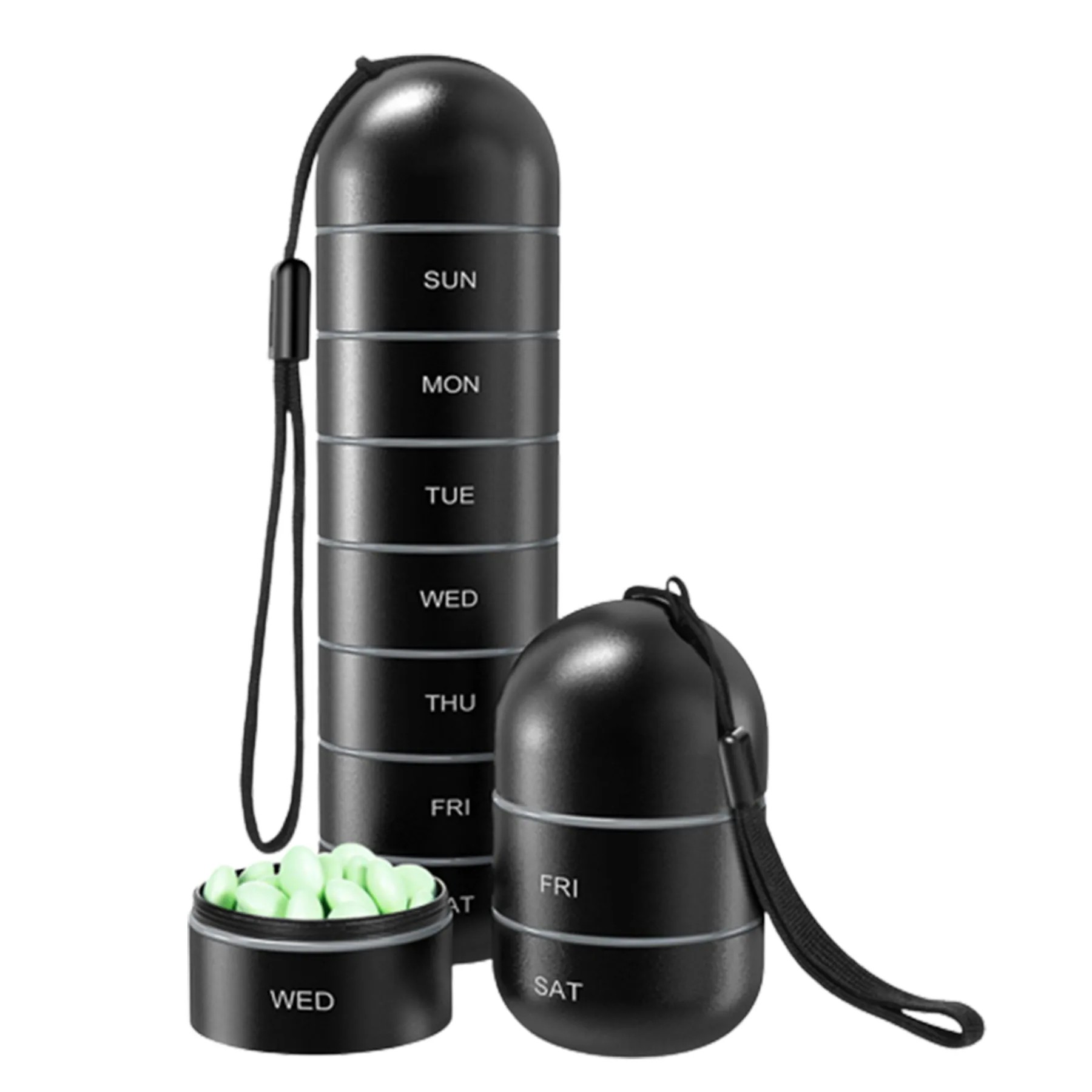 Metal Moisture Proof Weekly Pill Organizer 2