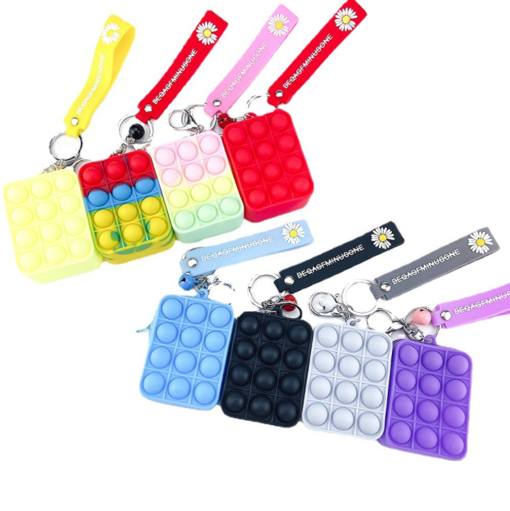 Simple Dimple Fidget Toys Silicone Stress Relief keychain 7