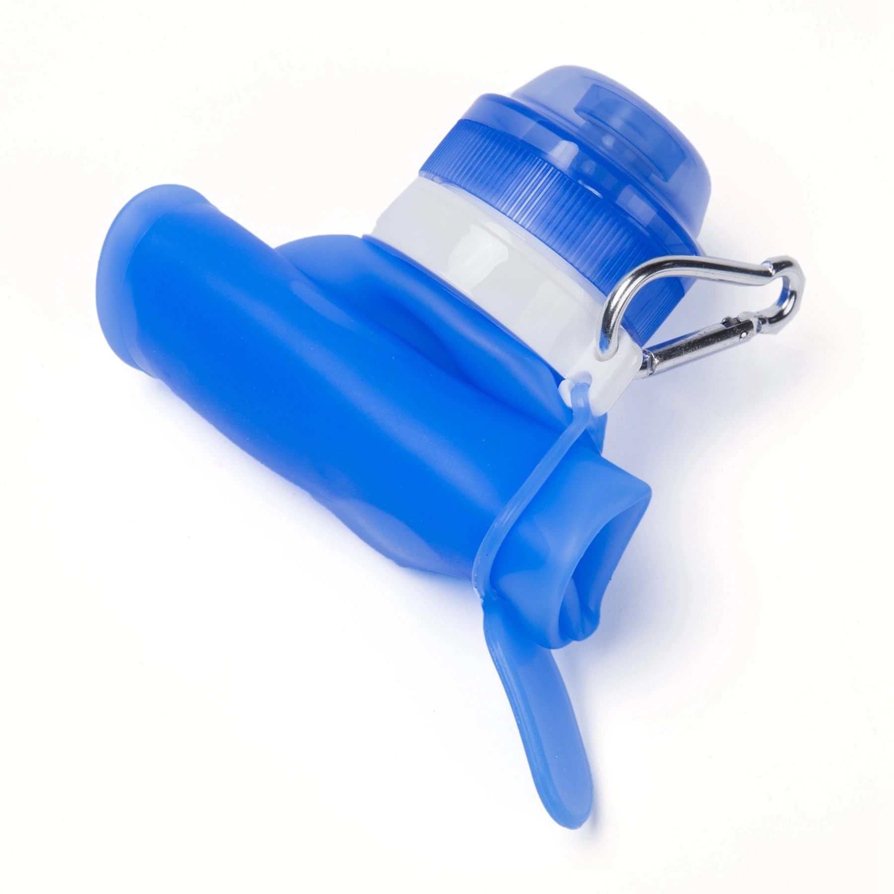 20 OZ. Silicone Folding Water Bottle with Carabiner 2
