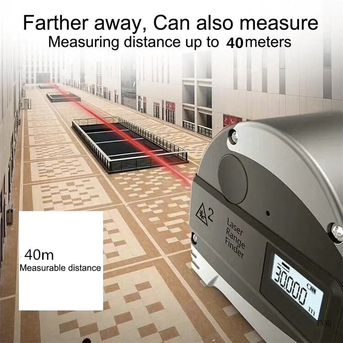 Protable Laser Tape Measure 2-in-1 2